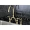 Kingston Brass KS7792ALBS English Country Kitchen Bridge Faucet W/ Sprayer, Brass KS7792ALBS - alternate 2